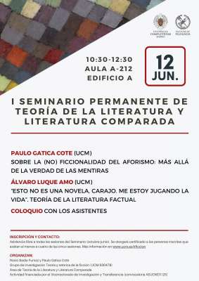 Quinta sesión del I Seminario de TLLC: intervenciones de Paulo Gatica y Álvaro Luque
